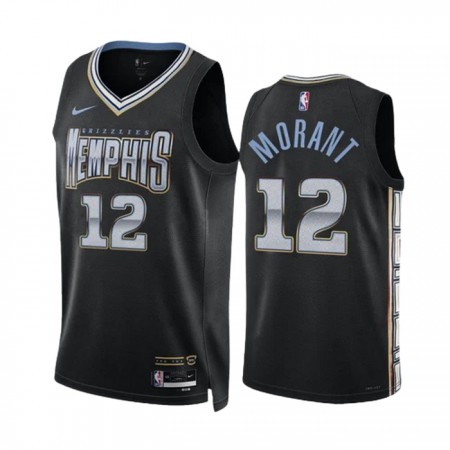 Memphis Grizzlies JA Morant Nike 2022-23 City Edition Musta Miesten Pelipaidat Swingman